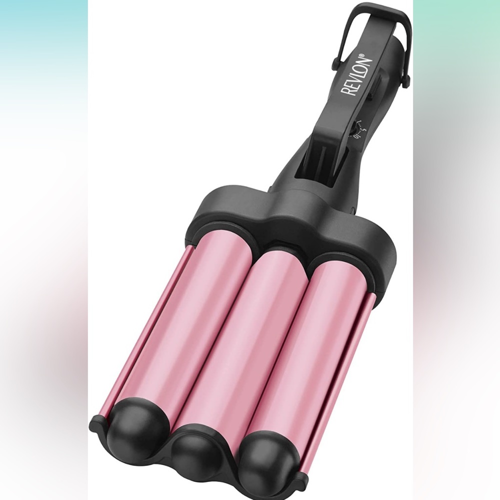 Revlon 3 Barrel Jumbo Hair Waver | Long-Lasting, Natural Looking Waves, NEW